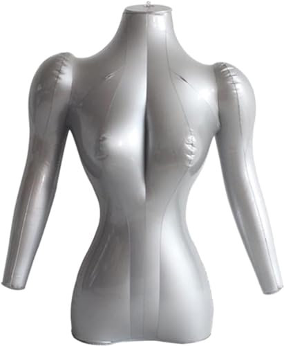DZYHFCO Schaufensterpuppe Körper Torso Aufblasbare Schaufensterpuppe, weiblicher Torso, aufblasbare weibliche Schaufensterpuppe, PVC, aufblasbare erwachsene weibliche Schaufensterpuppe, Büste mit