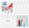 OTCRAFT 10 Pack 50 ML Empty Fine Tip Applicator Bottles; Plastic Squeeze Bottle for Glue Paint Ink; Clear Liquid Dispenser Small Gluing Projects, Paper Quilling DIY Craft, Acrylic Paintin