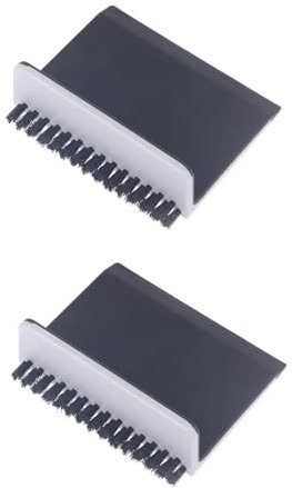 2 escobillas limpiadoras negras para fregadero de cocina, escobilla de encimera, cepillo de limpieza de verduras, accesorios de herramientas de cocina para el hogar, cepillos de limpieza de frutas y