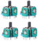 OnlyTech - Lot de 4 Joysticks analogiques de remplacement pour la Manette DualSense de la Playstation 5 PS5