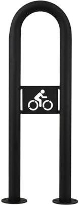 MORIA DESIGN Fahrradständer Boden - 80 x 25 cm Bodenparker für 2 Fahrräder - stabiler Fahrradständer für Mountainbike MTB und E-Bike - Fahrradanlehnbügel galvanisiert pulverbeschichtet