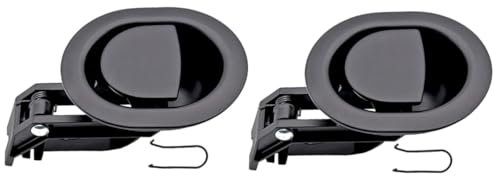 OFFSCH 2 Sets Schwarz Liege Stuhl Griff Ersatz Schaukel Hebel Für Sofa Liege Griff