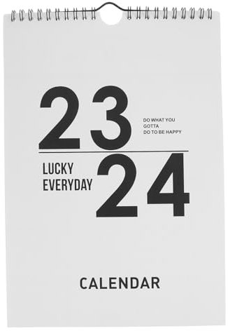 VILLFUL Monatskalender 2024 Zum Aufhängen Wandkalender Terminkalender Spiralbindung