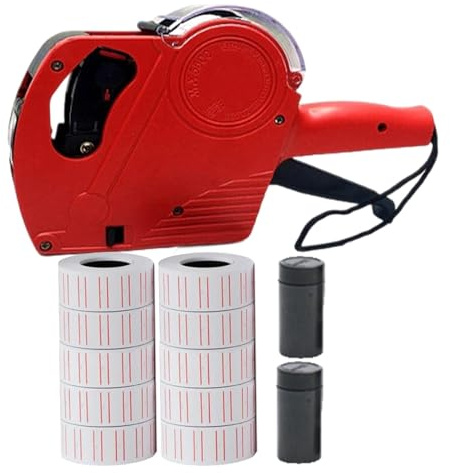 Preisschild-Etikettiermaschine – Preisauszeichner-Set, Preisauszeichner, Handetiketten-Etikettiermaschine für Einzelhandel, praktischer Preis-Etikettierer, Code-Tagging-Maker für Café, Supermarkt