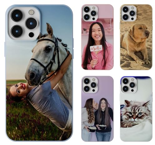 CHABDA Personalisierte Handyhülle für iPhone Xsmax Hülle Personalisiert,Rosa Hülle mit Eigenem Foto Bedrucken Bild Text Individuelle Schutzhülle Selbst Gestalten für iPhone Xsmax