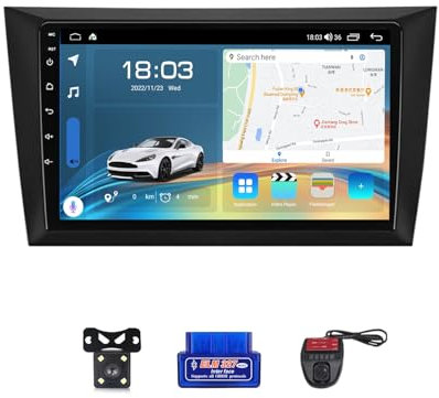 bailong Android 12 2 din Car Radio for Volkswagen Golf 6 2008-2016, 9 Touch Screen, DSP/9“ IPS Touch Screen/Carplay/Android Auto/SWC/BT 5.0/WiFi/DVR/FM AM RDS Radio(M100S)