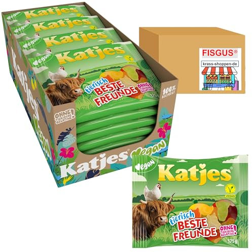 Katjes - Tierisch beste Freunde - veganes Fruchtgummi - Vorratspack - 22 x 175g - Ein Angebot, zuzsammengestellt von FISGUS® by krass-shoppen-de
