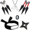 BAIDZFU Zubehör Set, Cosplay Requisiten, Headband, Kunststoff-Requisiten, Ringe, Halsketten, Geeignet für Cosplay, Geeignet für Jungen und Mädchen (A)