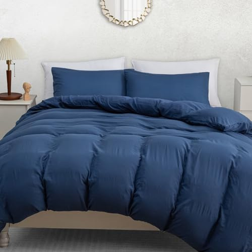 Pamposh Super King Duvet Set - Pre-Washed Microfibre Bedding Set for Added Softness & Comfort - Lightweight Premium Quilt Cover Set for All Seasons With Zipper Closure