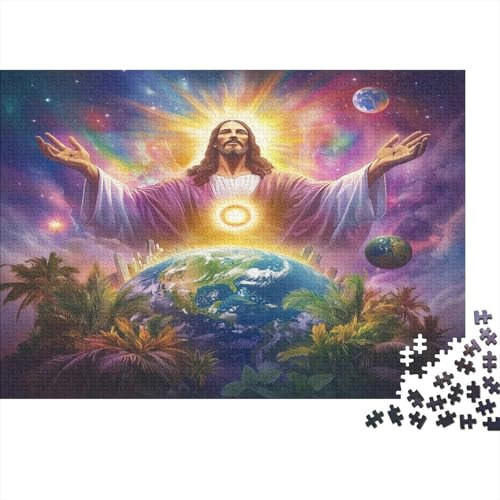 Jesus 500 Teile Puzzle Premium Quality Puzzle Familien-Puzzlespiel Familienspaß 100% Recycelten Kartons 500pcs (52x38cm)