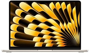 Apple MacBook Air 13 Pouces Ordinateur Portable avec Puce M4 : Conçu pour Apple Intelligence, Écran Liquid Retina de 13,6 Pouces, Mémoire unifiée de 16 Go, Stockage SSD de 256 Go ; Lumière stellaire
