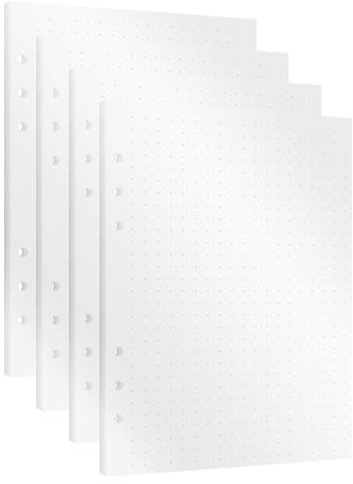 KOMPASS® 120 Gepunktete Ringbuch-Planer-A5-Einlagen | Notizbuch A5 Dotted | 6-Loch A5 Papier (14,5 cm x 21 cm) | Ringordner Kalendereinlagen nachfüllbar für Notizen, Brainstorming & To-Do-Listen