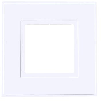 Useful Store® White Single Light Switch Faceplate or Electrical Plug Socket Finger Plates Surround Wall Hygiene Protector Cover (1)