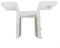 GLFLOW Support de montage mural pour auvents rétractables - Pièce de rechange pour 40 tuyaux carrés - Accessoire d'extérieur - Blanc