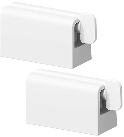 VALICLUD Zahnpastaregal Zur Wandmontage Bohren Praktischer Zahnpastahalter Sparend Für Badezimmerablage Geeignet Für Verschiedene Tuben Wie Cremes Und Medikamente