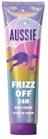 Aussie Frizz Off 24H Ease Leave-in Hair Serum Treatment 160ml, Vegan | Protects from Frizz & Humidity. Moisturises,Smooths & Protects Hair from Heat, with Australian Macadamia Nut Oil & Jojoba Oil