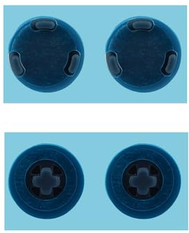 4-Pack Laptop Rubber Feet for Microsoft Surface Laptop 3/4/5, 0.9cm/0.35in | Rubber, for Surface Laptop 3/4/5, Diameter 0.35in, Dark Blue