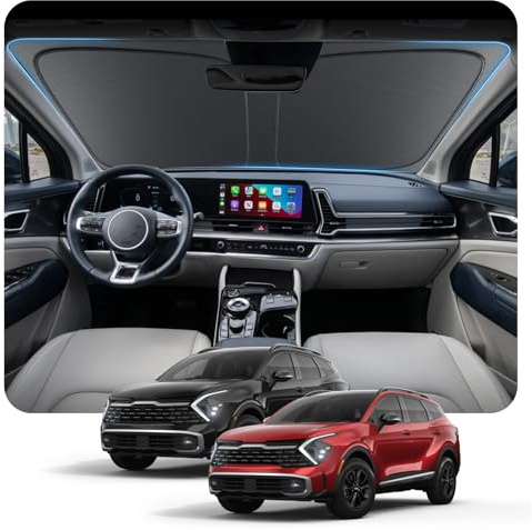 [Actualización] BSTW Parasol Plegable para Kia Sportage NQ5 GT-Line Hybrid PHEV 2022-2025 2026 Cubierta para Parabrisas con Protección UV y Térmica Parasol Sportage Accesorios
