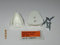 Metafranc Schrankrohrlager Keilform, Kunststoff Weiss, 2 STK., 0390076