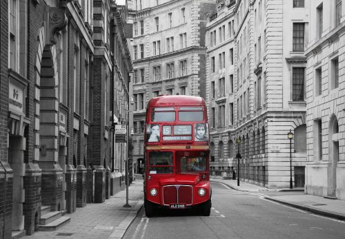 Foto-Wandtapete – London (97290) 350 x 260 cm, 7 Bahnen (je 50 x 260 cm) Hochwertige Qualität Digitaldruck,XXL-Poster Stadt Querformat für Küche Schlafzimmer Kinderzimmer Wohnzimmer