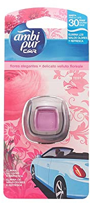 Ambi Pur Car Deodoriser for the Car with Clip, Flowers, 2 ml