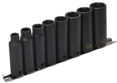 Teng 9386 40976 Deep Impact Socket Set Metric Drive (8 Pieces)