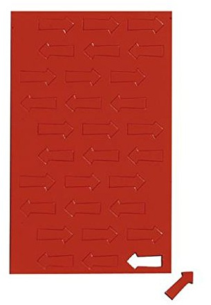 Magnetsymbole Pfeil, 30 St./Btl., Farbe: rot