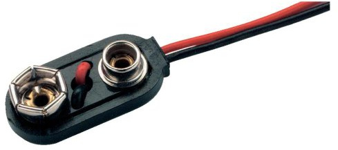 Beltrona I-Clip Battery Clip 1x 9V Block Push Button Connection (L x W x H) 26 x 13 x 8 mm, Pack of 3