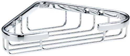 kela Eckablagekorb Brass, Messing, silber glänzend, verchromt, 21915