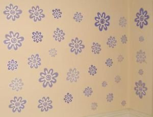 e-baby-store Lilac Flower Floral Wall, Furniture Stickers For Nursery, Childrens, Baby, Childs, Kids, Boys, Girls, Bedroom, Playroom. Decals, Stickarounds, Murals, Wallpaper, Adhesives.