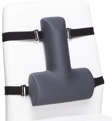 OPTP Thoracic Lumbar Back Support - Soft Cushion for Improved Sitting Posture and Upper/Lower Back Pain Relief for Desk Chairs, Car Seats and Airplanes