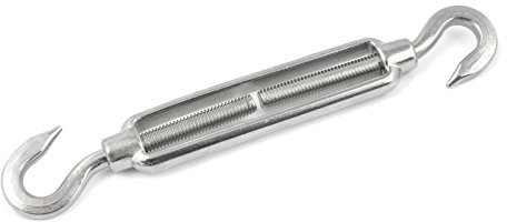 5 Stk. SPANNSCHLOSS Haken - Haken M10 VA4 edelstahl Spannschraube Spannschlösser