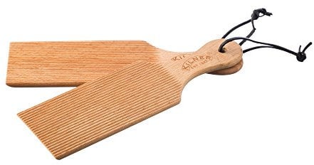 Lot de 2 palettes à beurre en bois Kilner