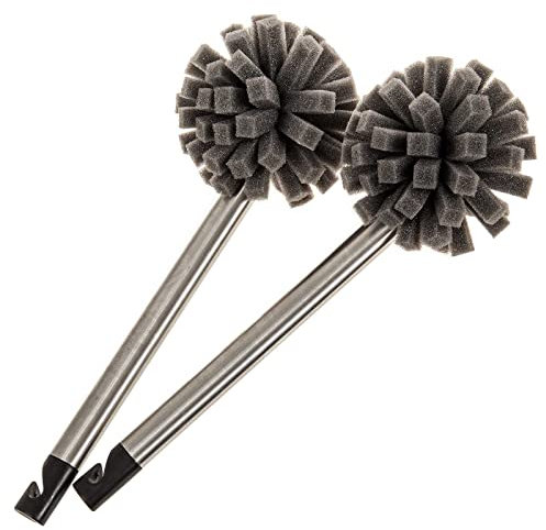 SIDCO Gläserbürste Edelstahl 2 x Spülbürste Reinigungsbürste Flaschenbürste Soft