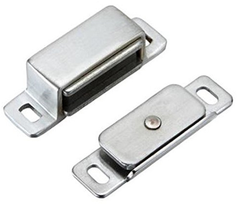 Chivrose Ltd Quality Heavy Duty Magnetic Catch with 6kg Pull Rating + Screws (Satin Chrome)