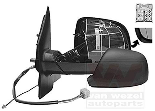 Rückspiegel ELECTRIQUE links CHAUFFANT, EN Primer, mit Antenne, für Volkswagen Transporter T5-2012 A 2015