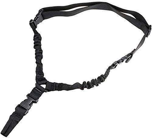 Wolike Adjustable One Point Tactical Sling Airsoft Gun Bungee Cord Rifle Strap (Black)