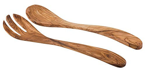 IB Laursen - Salatbesteck - Olivia - UNIKA - Olivenholz - 30 cm