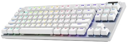 Logitech G PRO X TKL LIGHTSPEED kabellose Gaming-Tastatur | Skandinavisches QWERTY-Layout - Weiß