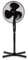 LIVIVO Electric 16” Pedestal Fan – Powerful Free Standing Oscillating and Tilting 50W Height Adjustable Rotating Stand Tower Fan Mesh Safety Grill (Black)