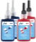 AGT Schraubenfest: Schrauben- und Muttersicherungsmittel, mittel- und hochfest, 4x 50 ml (Schraubensicherungslack, Muttern Kleber, Sekundenkleber)