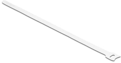 Delock Klett-Kabelbinder L 300 x B 12 mm weiß 10 Stück