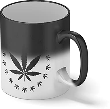 Weed Lover 420 High Weed Hemp Marijuana Cannabis Black Magic Kaffeetasse Mug