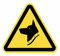 Señal Adhesiva Advertencia Perro Peligroso 12 uds de 7 cm Pegatina Triangulo Amarillo Señalización Peligro (7 cm, Perro Peligroso)