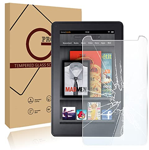 FINDING CASE Screen Protector for Amazon Fire 7 with alexa Tablet (9th & 7th & 5th Gen,2019 & 2017 & 2015 Release), Tempered Glass Film