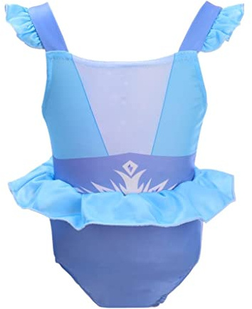 Lito Angels Costume da Bagno Principessa per Bambina | Costume da Bagno Principessa Invernale, Dettagli con volant, Piscina, Spiaggia, Vacanze estive, Mare, Colore Blu