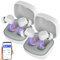 auvisio Kabelose Kopfhörer: In-Ear-Stereo-Headset, BT 5, Ladebox, 18 Std. Spielzeit, App, 2er-Set (True-Wireless Kopfhörer, InEar, Bluetooth, iPhone Ladestation)