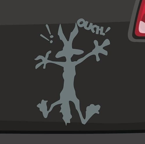 generisch Autsch Koyote Aufkleber 6 Größen 21 Farben- Ouch Cartoon Comic Lustig Roadrunner
