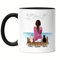 Kiddle-Design Katzenmama Tasse Schwarz Personalisiert Katzenbesitzer Geschenk Katzenliebhaber Katzen Cat Mom Katzenfan Katzenmotiv Haustier