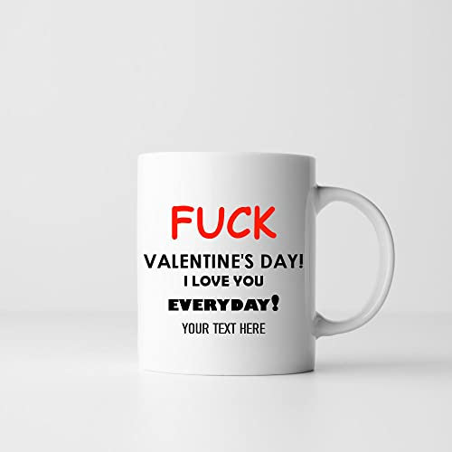 Ditzy Doll Personalised Mug - 11oz Funny Birthday Gift Custom Text Novelty Christmas Coffee Tea Joke Idea (F Valentines)